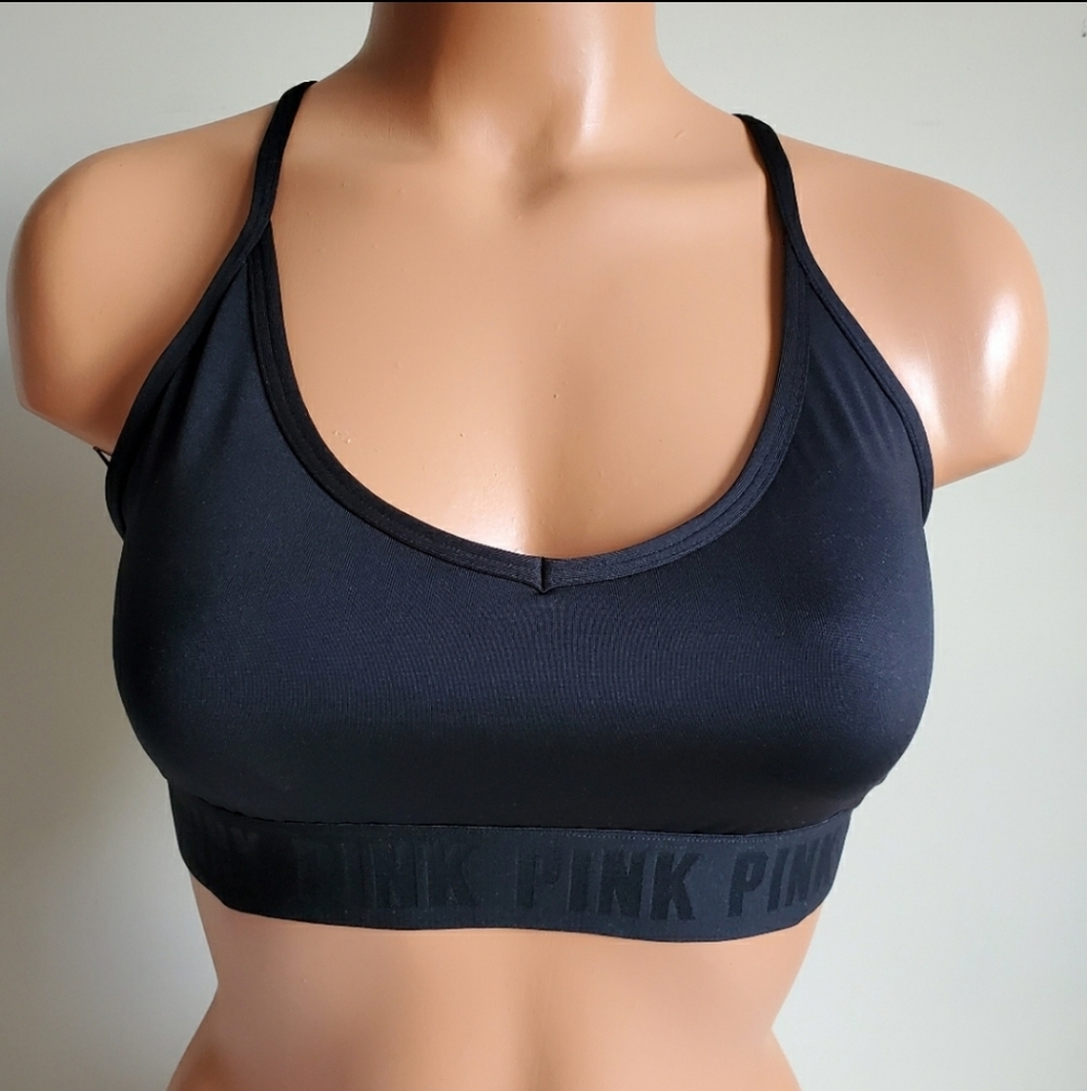PINK VICTORIA'S SECRET ULTIMATE SPORTS BRA SIZE L - Picture 1 of 3